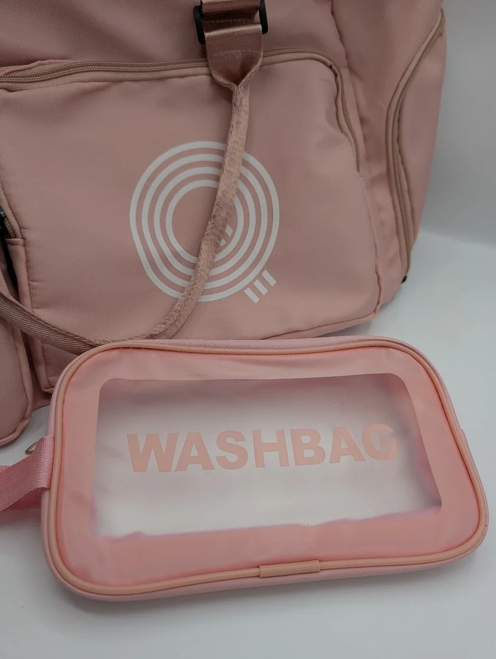 Multifunctional Pastel Pink Duffle Bag – Gym & Travel Carry-On